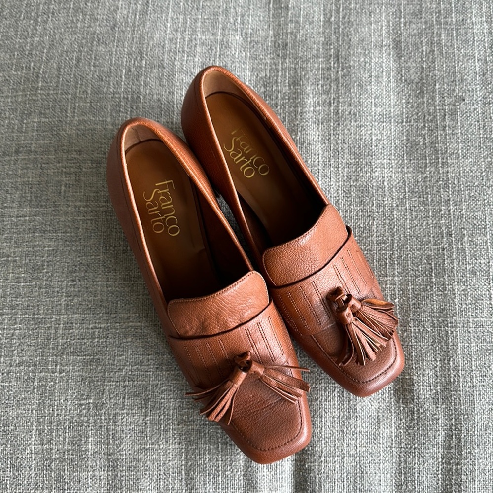 Franco sarto loafer heel with tassel